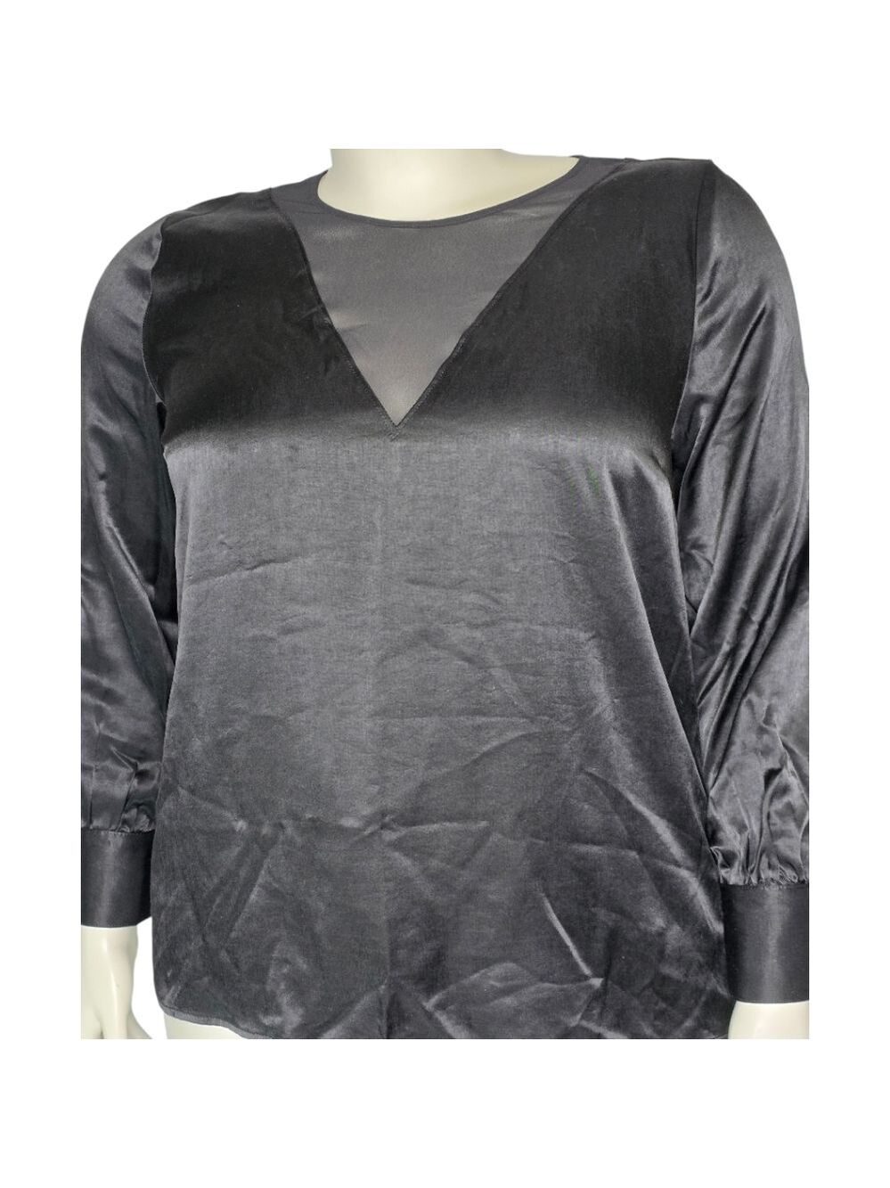 NWT Penningtons Addition Elle Black Whimsigoth Baddie Top Mesh Insert Size 1X